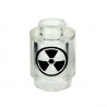 Lego Accessoires custom Minifig CUSTOM BRICKS Radiation Canister (Trans no top) (La Petite Brique)