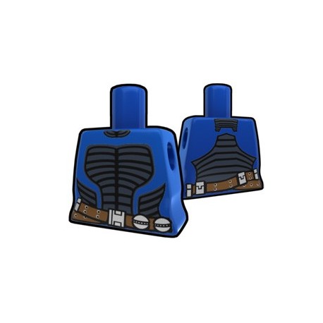 Lego Minifig Custom AREALIGHT Torse féminin Bleu avec tenue de Eleena (La Petite Brique) Star Wars