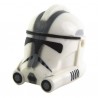 Lego Minifig CLONE ARMY CUSTOMS Casque Clone Phase 2 "501st" Trooper (Dark Bluish Gray) (La Petite Brique) Star Wars