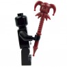 Lego Accessoires Minifig Custom BRICK WARRIORS Jester Staff (rouge foncé) La Petite Brique