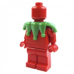 Lego Accessoires Minifig Custom BRICK WARRIORS Collier de bouffon (Vert) La Petite Brique