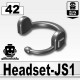 Lego Accessoires Minifig Si-Dan Toys Headset-JS1 (Iron Black) (La Petite Brique)