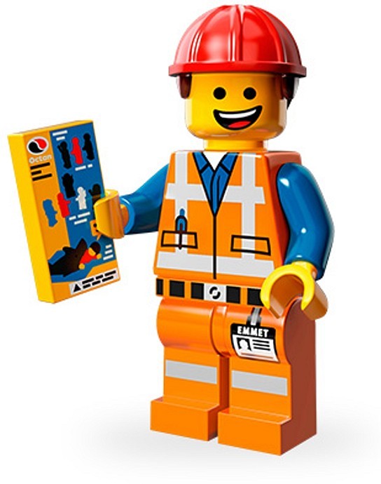 LEGO Minifig Series The Lego Movie 71004 Hard Hat Emmet (La