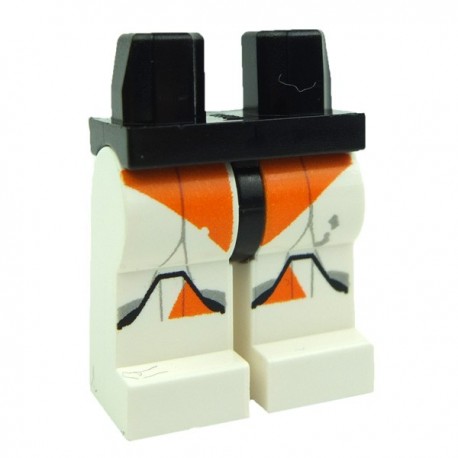 Lego JAMBES orange x 1 pour minifigure 