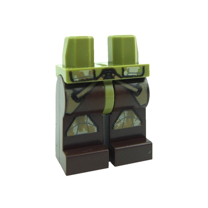 Lego Dark Brown Minifig Short Legs NEW