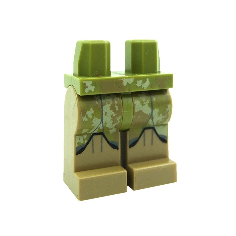 Lego New Olive Green Hips Minifig Legs with Pockets Pattern Army Pants 