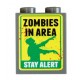 Zombies Stay Alert (Brick 1 x 2 x 2)