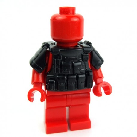 Tactical Army Vest Digital compatible with toy brick minifig SWAT Camo Q5 W44 