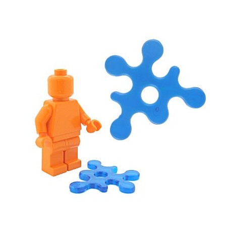 Lego Accessoires Minifig BRICKFORGE Eclaboussure, Liquide (bleu foncé transparent) (La Petite Brique)