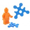 Lego Accessoires Minifig BRICKFORGE Eclaboussure, Liquide (bleu foncé transparent) (La Petite Brique)