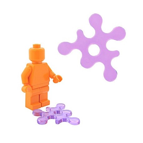 Lego Accessoires Minifig BRICKFORGE Eclaboussure, Liquide (pourpre transparent) (La Petite Brique)