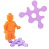 Lego Accessoires Minifig BRICKFORGE Eclaboussure, Liquide (pourpre transparent) (La Petite Brique)