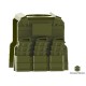 Lego Accessoires Minifig COMBAT BRICK Reversable Vest with PMags and clip (vert "militaire") (La Petite Brique)