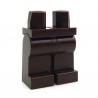 Lego Accessoires Minifig Jambes (marron foncé) (La Petite Brique)
