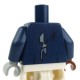 Lego Accessoires Minifig Torse - Veste déchiré en lambeaux avec des boutons (Bleu foncé) (La Petite Brique)