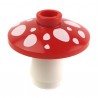 Lego Accessoires Minifig Champignon (Rouge, points blancs) (La Petite Brique)