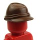 Lego Accessoires Minifig Casquette Militaire - Kepi (Marron) (La Petite Brique)