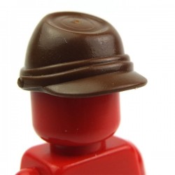 Lego Accessoires Minifig Casquette Militaire - Kepi (Marron) (La Petite Brique)