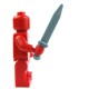 Lego Accessoires Minifig Glaive, Epée courte, Gladius (Flat Silver) (La Petite Brique)