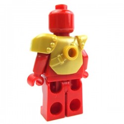 Lego Accessoires Minifig Custom BRICK WARRIORS Armure City Watch (Pearl Gold) La Petite Brique