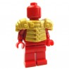 Lego Accessoires Minifig Custom BRICK WARRIORS Lorica Segmentata (Pearl Gold) La Petite Brique