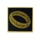 Tan Tile 2x2 LotR Gold Ring on Black Background
