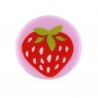 Bright Pink Tile, Round 1x1 Strawberry