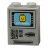 Lego Accessoires Minifig CUSTOM BRICKS Distributeur Automatique de Billets (Light Bluish Gray) (La Petite Brique)