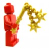 Lego Accessoires Minifig Custom BRICK WARRIORS Double Fléau (Pearl Gold) (La Petite Brique)