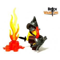 Lego Accessoires Minifig Custom BRICK WARRIORS Bouclier Lanterne (Steel) (La Petite Brique)