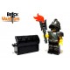 Lego Accessoires Minifig Custom BRICK WARRIORS Torche (Noir) (La Petite Brique)