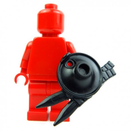 Lego Custom Accessoires Minifig BRICK WARRIORS Bouclier Lanterne (noir) (La Petite Brique)