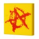 Lego Accessoires Minifig CUSTOM BRICKS Tag Anarchie (Tile 2x2 - Jaune) (La Petite Brique)