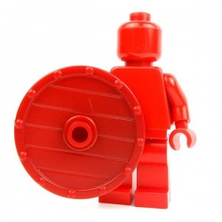 Lego Accessoires Minifig Custom BRICK WARRIORS Bouclier Vicking (Rouge foncé) (La Petite Brique)