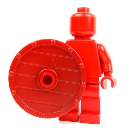 Lego Accessoires Minifig Custom BRICK WARRIORS Bouclier Vicking (Rouge foncé) (La Petite Brique)