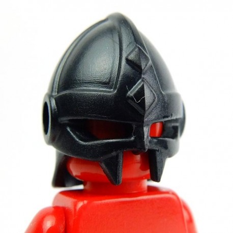 Lego Accessoires Minifig Custom BRICK WARRIORS Casque Vicking (Noir) (La Petite Brique)