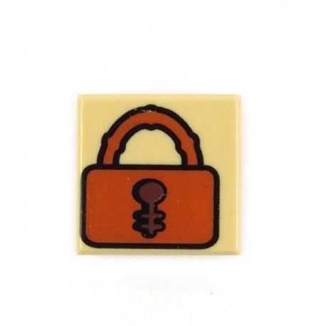 Tan Tile, 1x1 Padlock