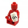 Lego Accessoires Minifig Tasse, Mug 'C:' (blanc) (La Petite Brique)