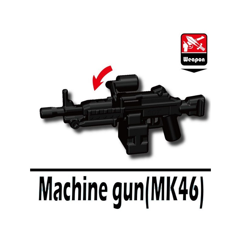 Xug Assault Rifle W274 Machine Gun compatible with toy brick minifigures 