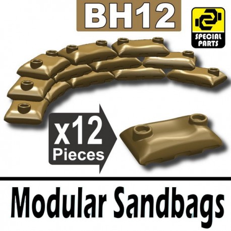 12 Modular Sandbags (Dark Tan)