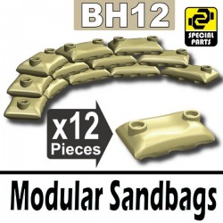 12 Modular Sandbags (Tan)