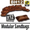 12 Modular Sandbags (Brown)