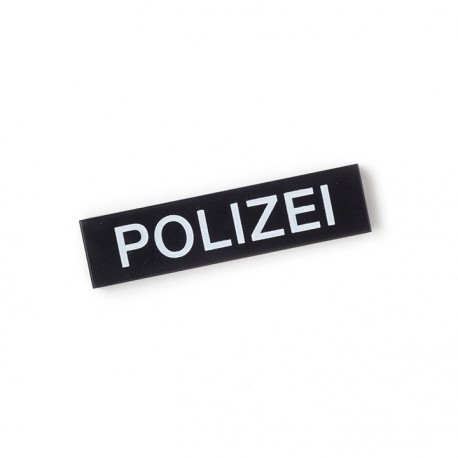 Polizei - Tile 1x4 (Black)