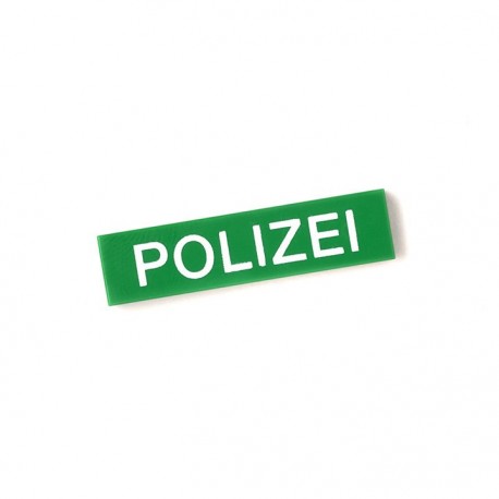 Lego Custom Minifig CITIZEN BRICK Polizei - Tile 1x4 (Vert) (La Petite Brique)