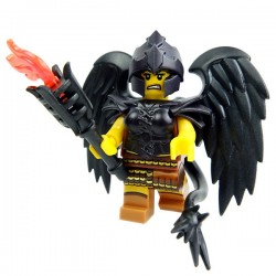 Lego Accessoires Minifig Custom BRICK WARRIORS Queue avec des pointes (noir) (La Petite Brique)