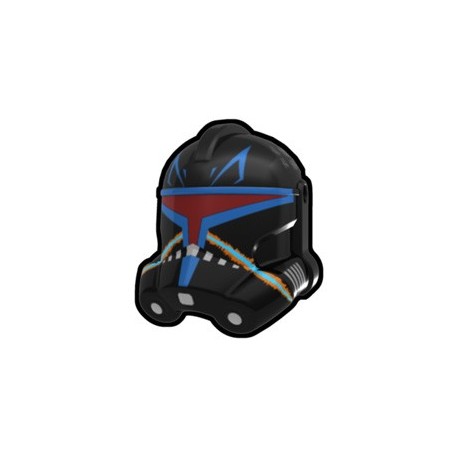 Lego Minifig Custom AREALIGHT Black Rex Trooper Helmet (La Petite Brique) Star Wars