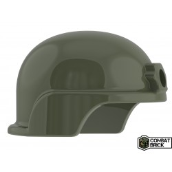 Lego Accessoires Minifig COMBAT BRICK Advanced Combat Helmet (Vert Militaire) (La Petite Brique)
