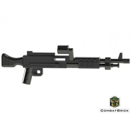 Lego Minifig Custom COMBAT BRICK M240 Machine Gun (noir) (La Petite Brique)