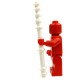 Lego Accessoires Minifig Custom BRICK WARRIORS Quarterstaff (Blanc) (La Petite Brique)