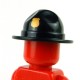 Lego Accessoires Minifig Custom BRICKFORGE Chapeau Ranger (Noir - insigne doré) (La Petite Brique)